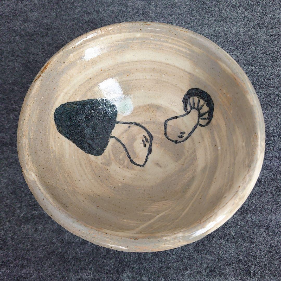 唐津焼 古唐津 茶道具 抹茶茶碗 菓子器 4点 袱紗付き 骨董 食物柄 未使用