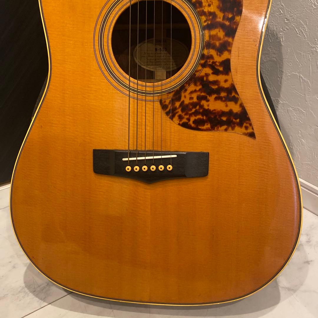 【現状品】YAMAHA ヤマハ　アコースティックギターN-500 ハードケース付