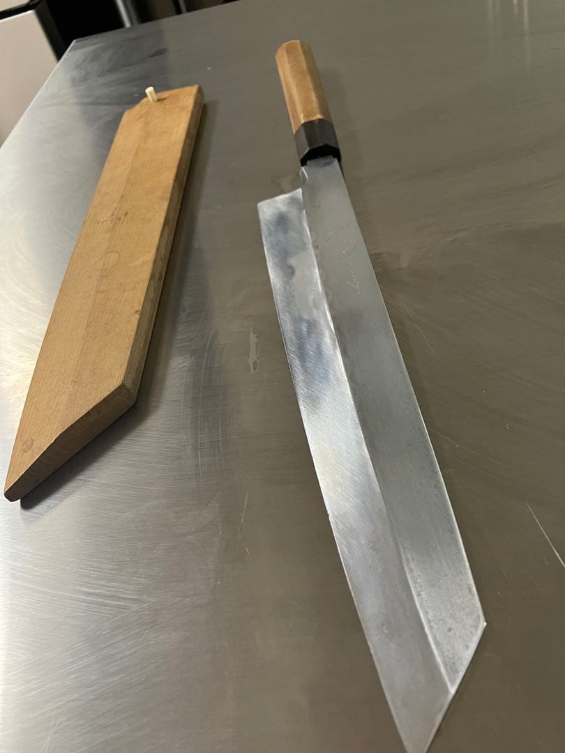 本焼　切付包丁　270mm 薄刃包丁 真改作 ￼刺身包丁