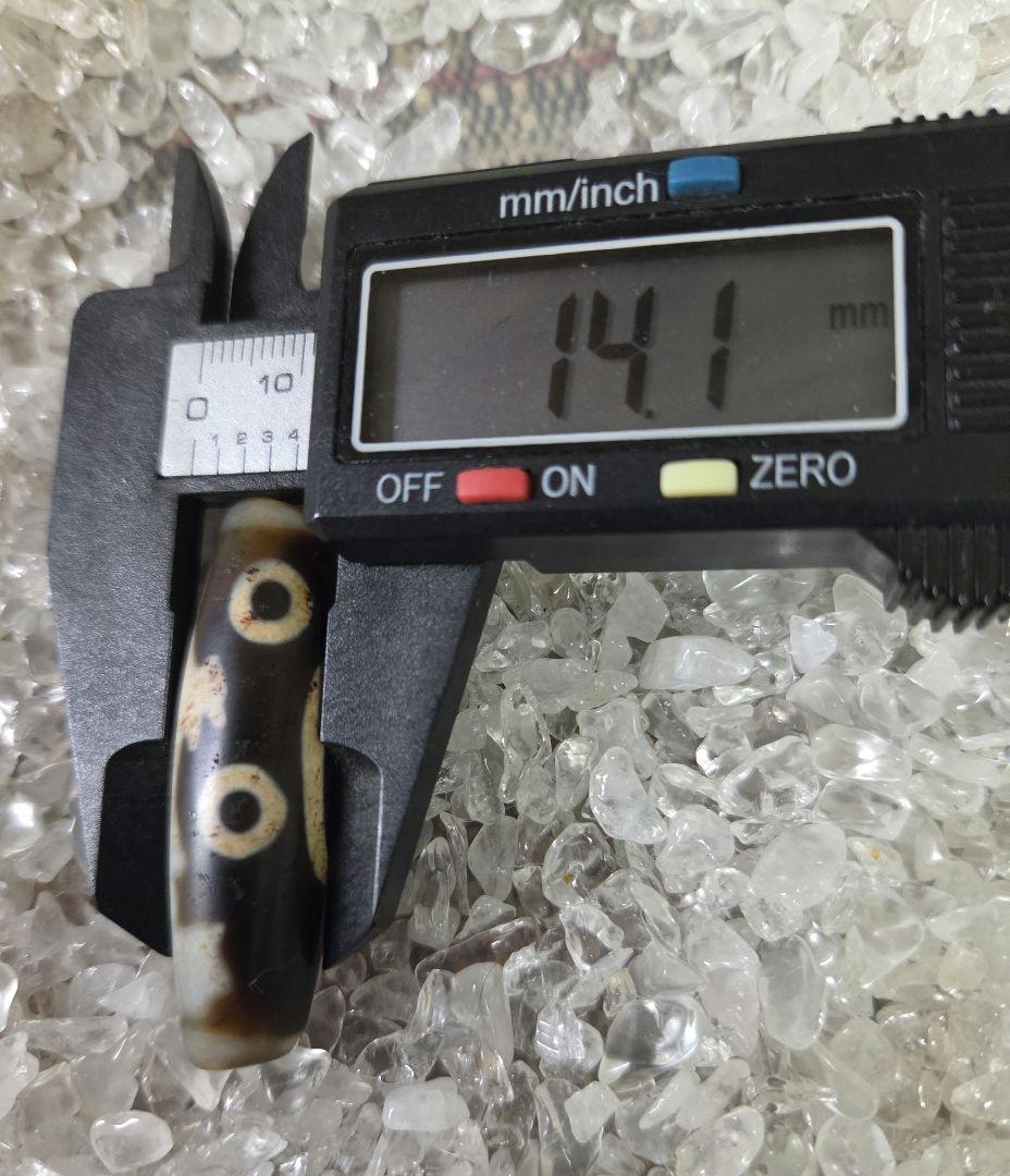 114　観音三眼天珠　貴重　珍品　dzibeads　！