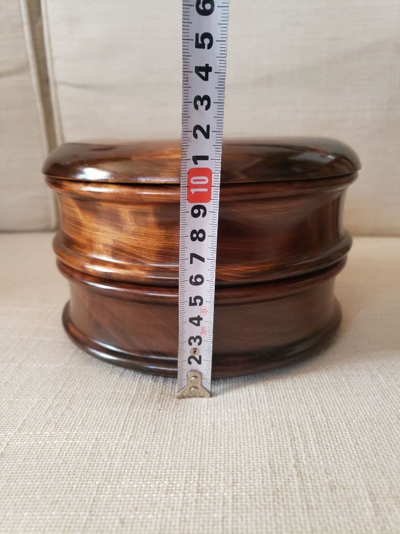 銘木 栃 器 小物入れ