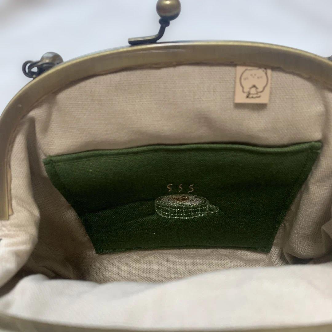 新品　未使用　作家様　がま口バッグ　ポシェット