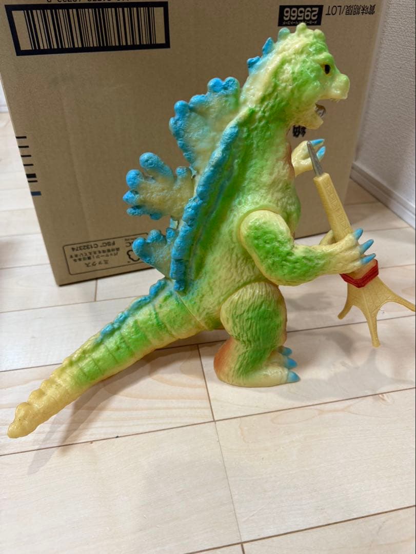 POPY ブルマァク ジャイアントゴジラ ソフビ 蓄光 東京タワー付き