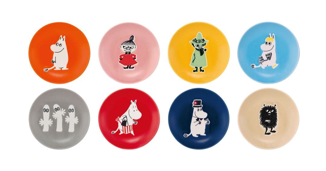 MOOMIN/ムーミン スモールプレート【8枚×2=16枚】小皿15cm