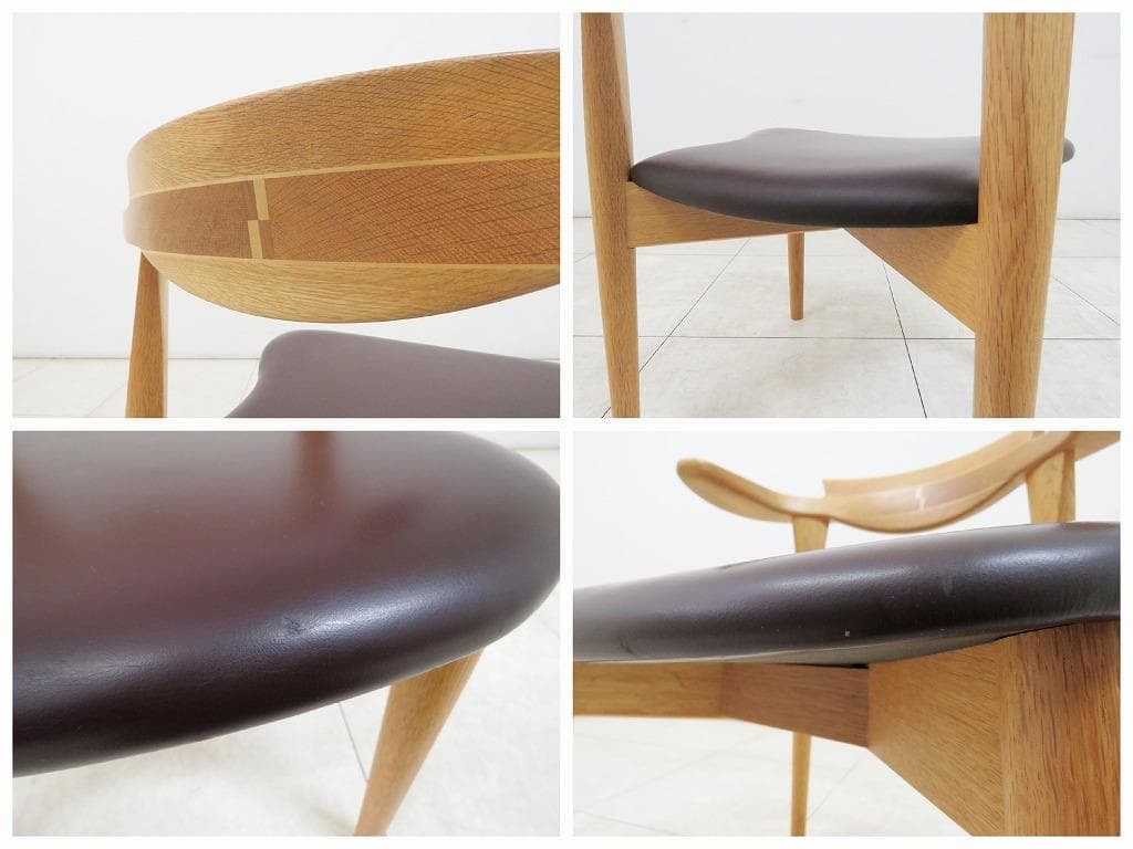 いのうえアソシエーツ Awaza・2 チェア 13万 ナラ無垢材 ダイニング ③