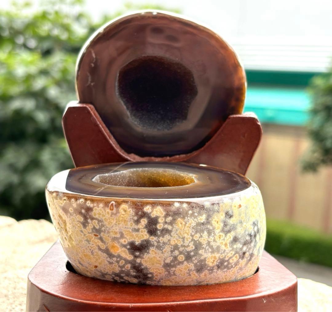 最強金運上昇⤴️⭐️MN5トレジャー瑪瑙⭐️希少⭐️キラキラ黒シュガー⭐️スピリチュアル