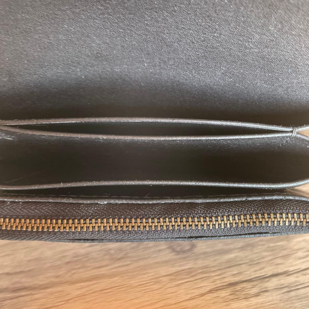 トラッカーウォレット　ブラックキップヌメ　総手縫