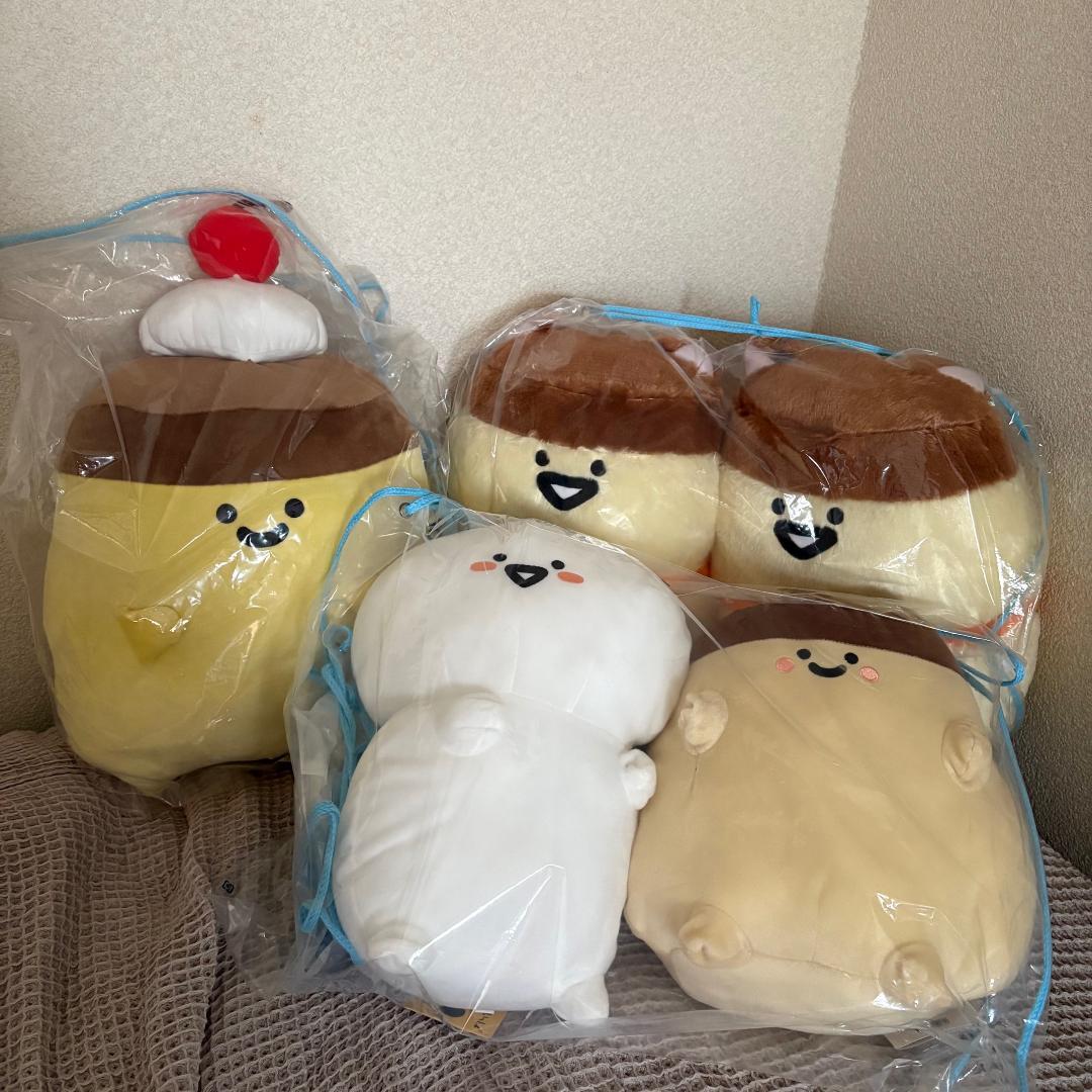 【新品セット】お文具といっしょ お文具さん プリンさん ぬいぐるみ XL ②