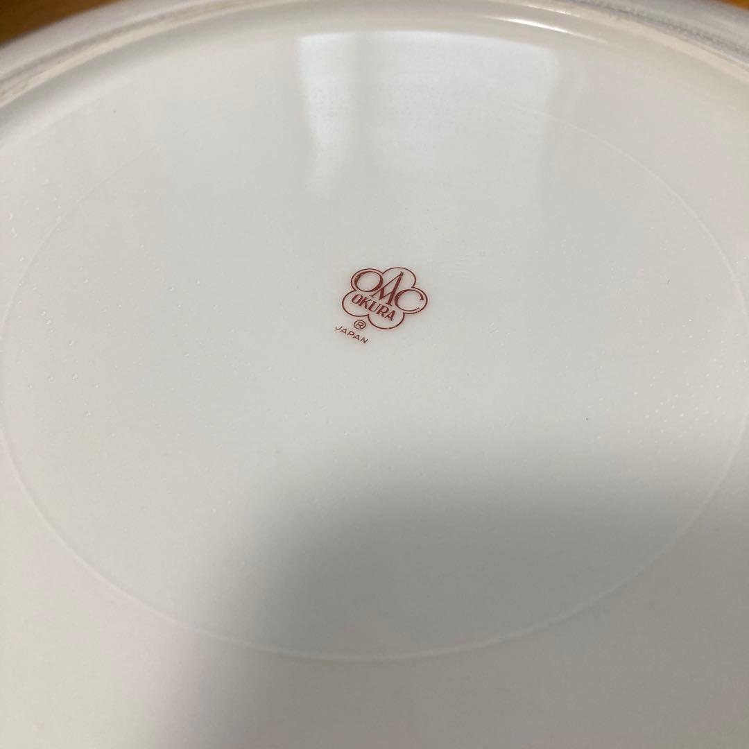 未使用　大倉陶園　大倉陶苑　ブルーローズ　3枚セット　直径約25cm