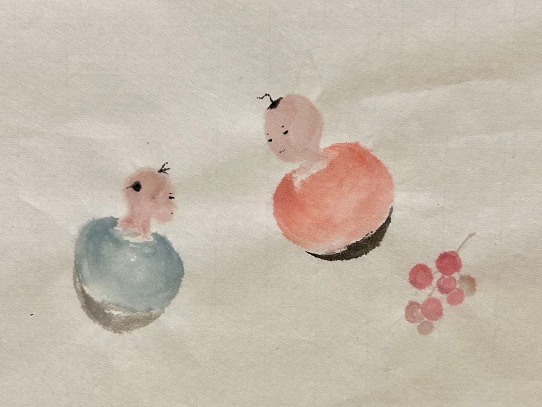 日本画  国画  没骨  水墨画