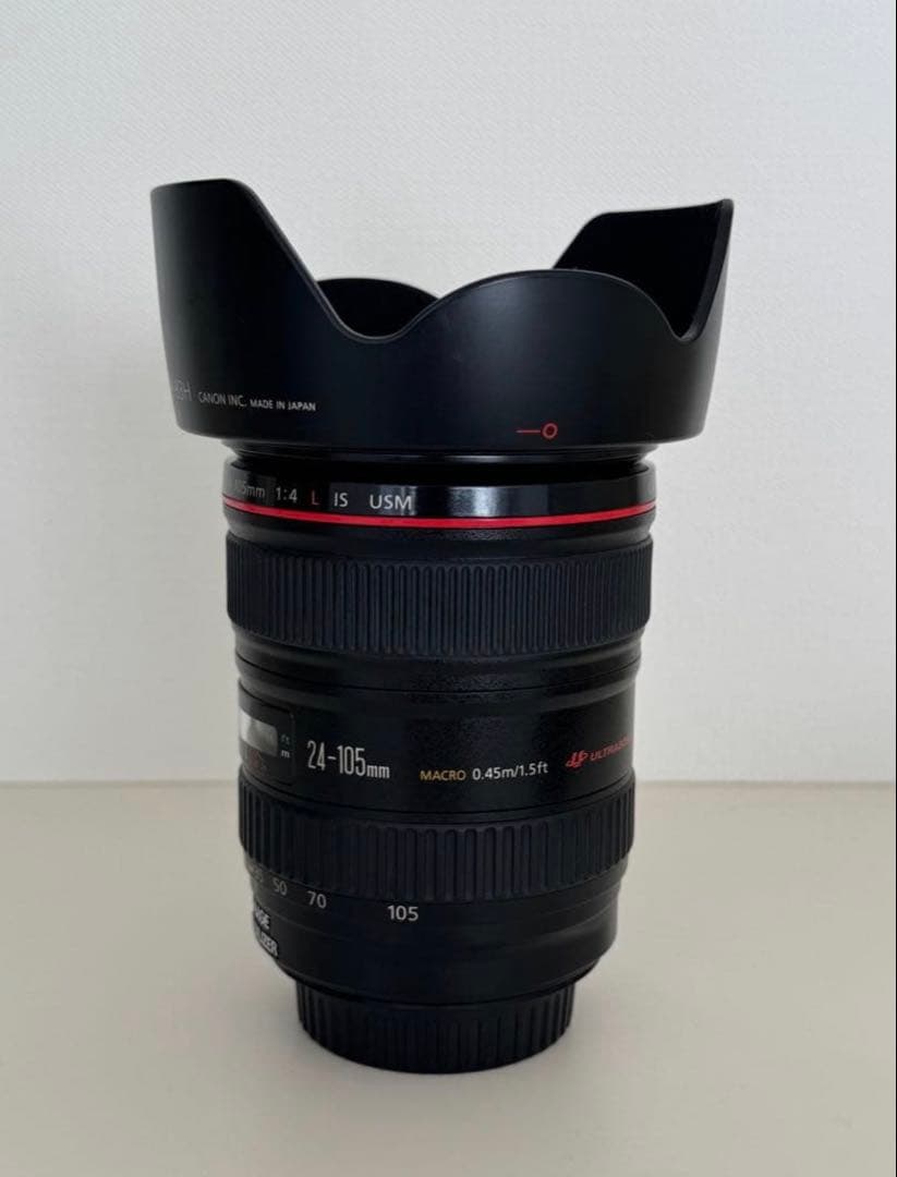Canon EF24-105mm F4L IS USM 美品 フード付