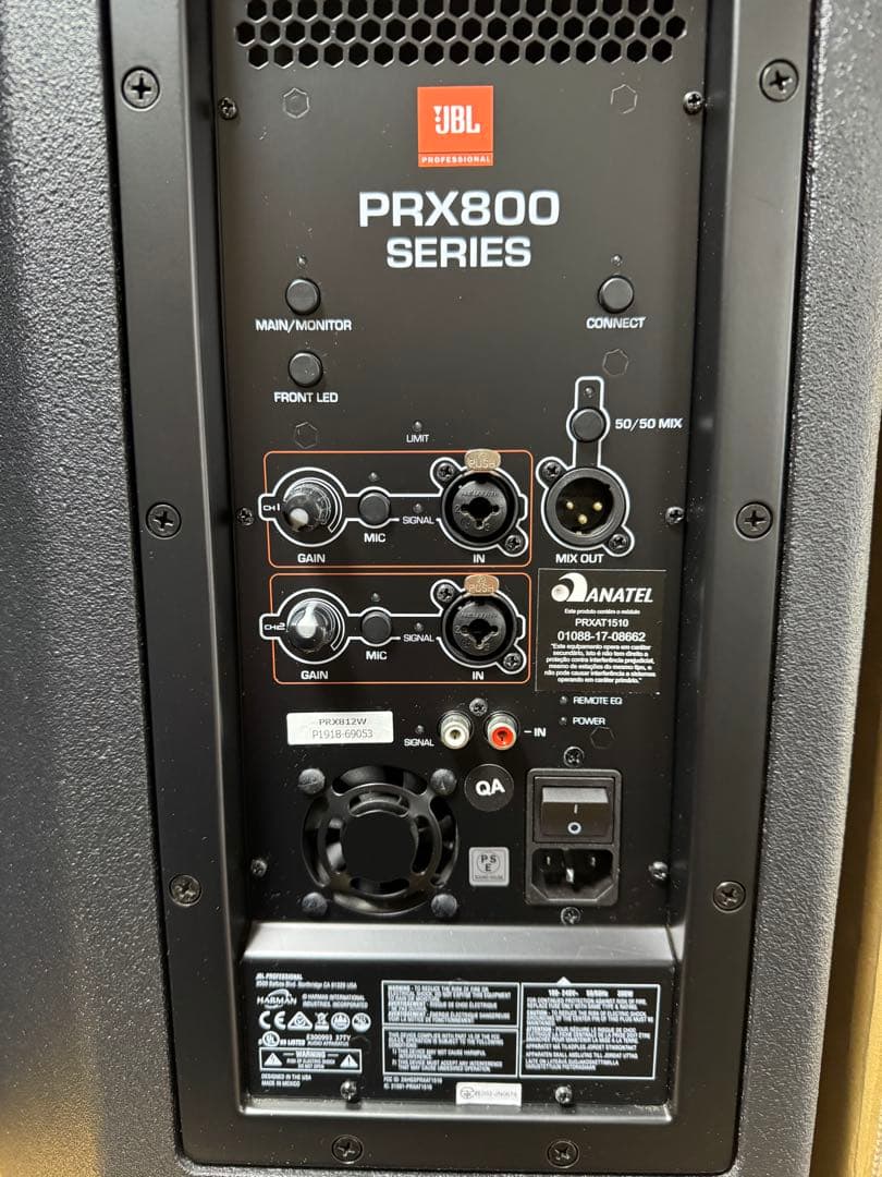 JBL PRX800 PRX812 WパワードPAスピーカー