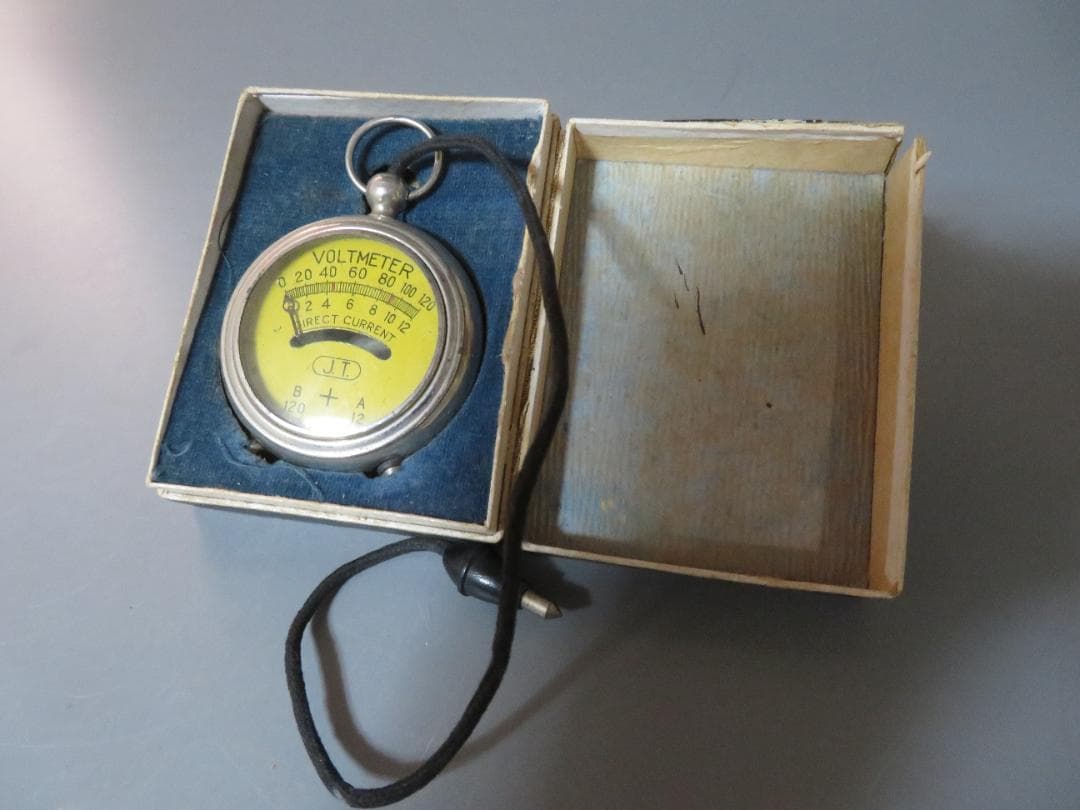 ◆245◆【レア】Vintage volt meter アナログボルトメータ－