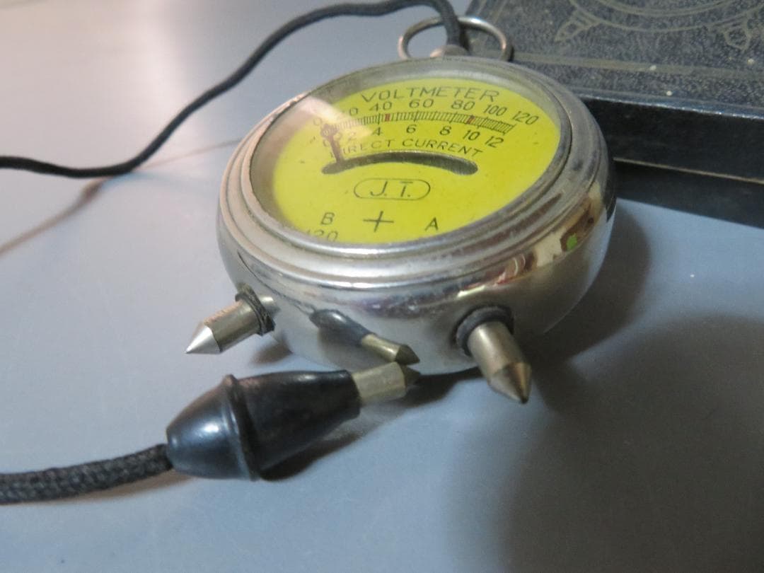 ◆245◆【レア】Vintage volt meter アナログボルトメータ－