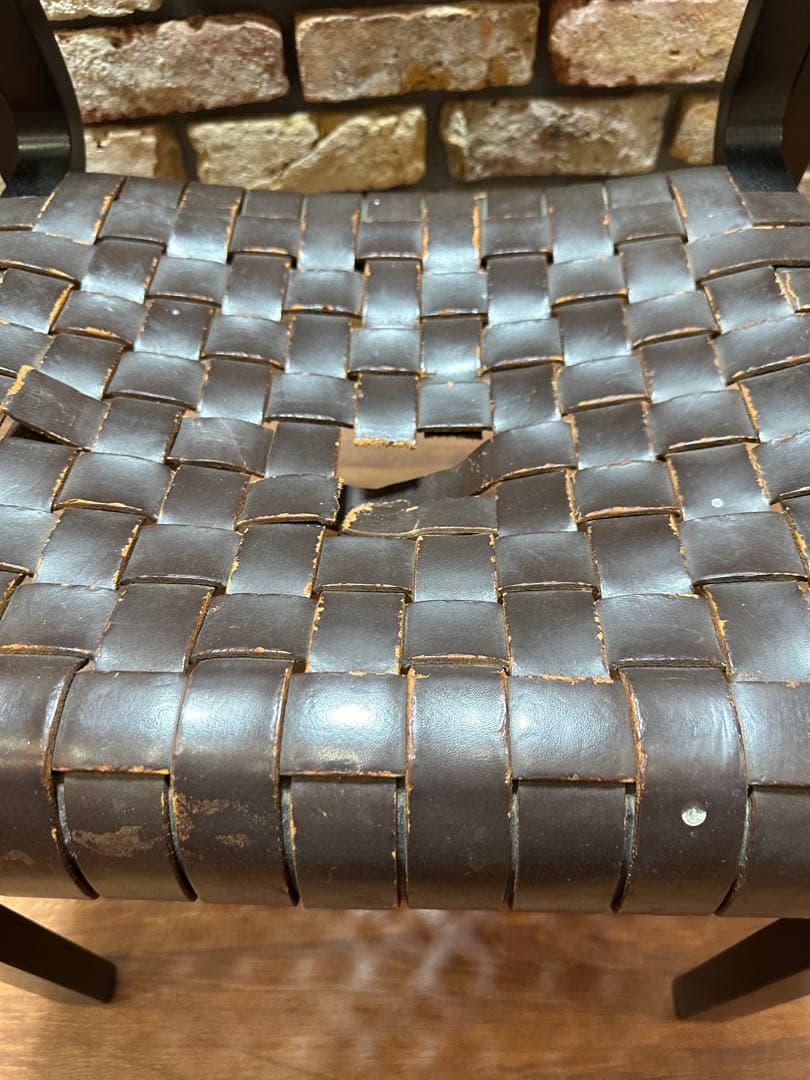 アルフレックス　レザー ダークブラウン　ダイニングチェア　二脚セット