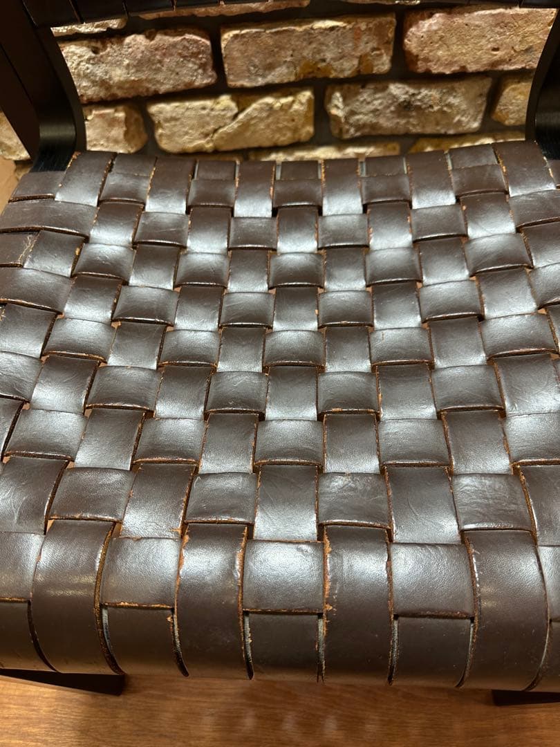 アルフレックス　レザー ダークブラウン　ダイニングチェア　二脚セット