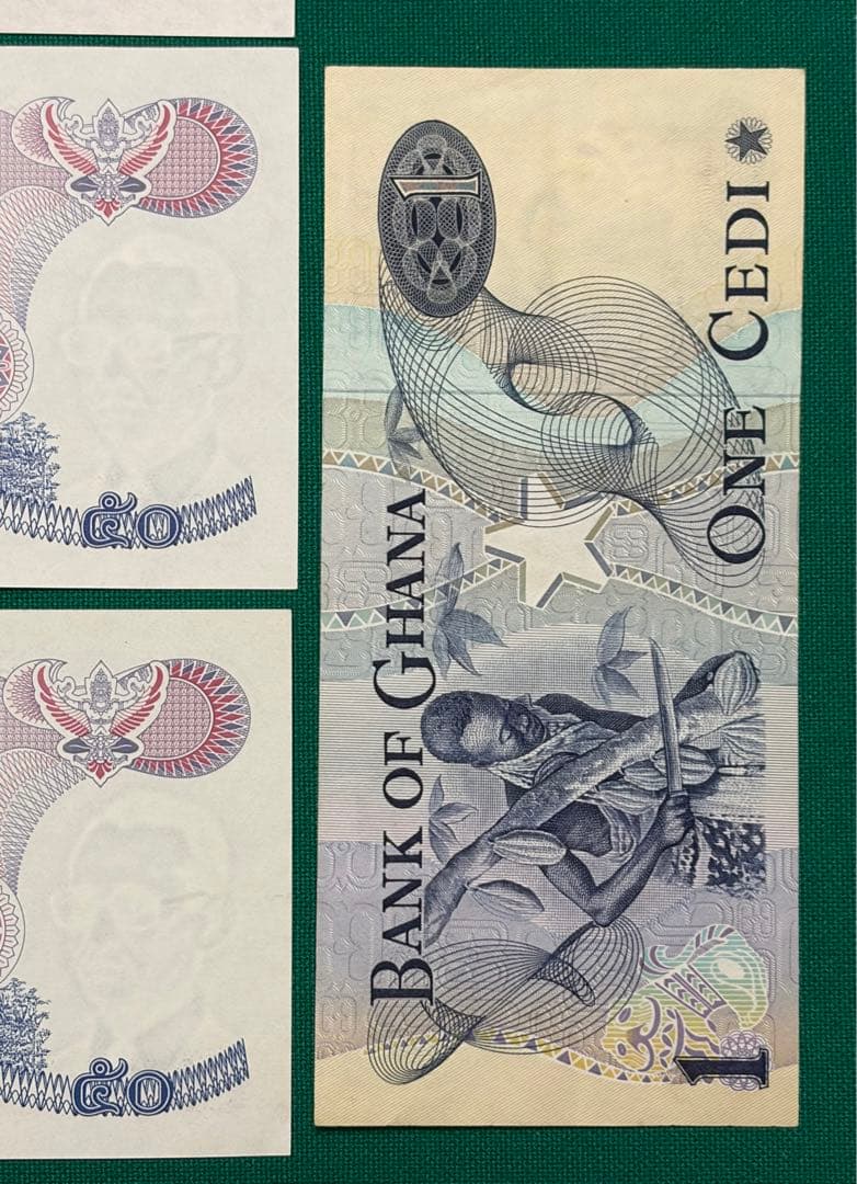 旧紙幣　世界の紙幣　香港　イタリア　スイス　アメリカ　ガーナ　11枚セット