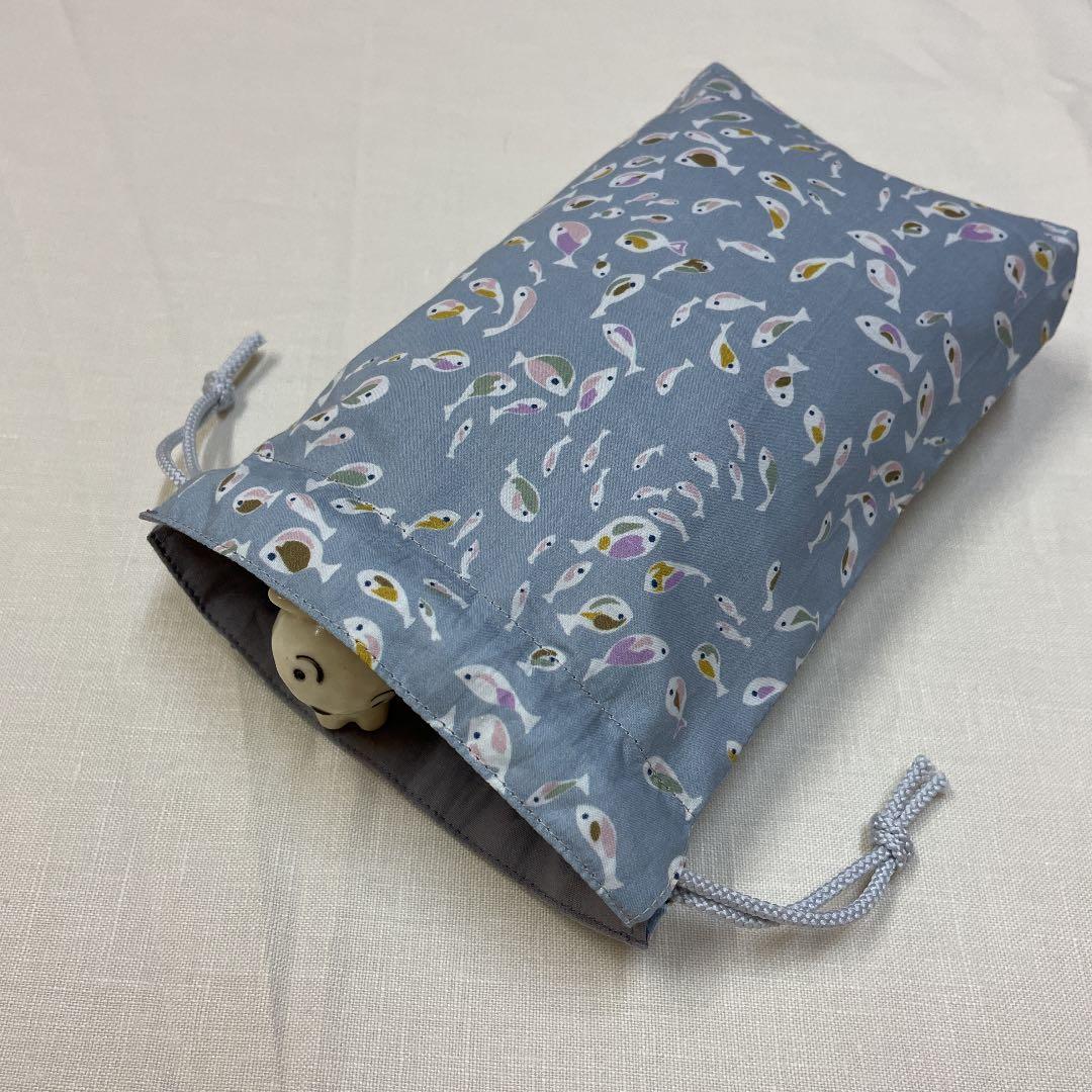 リバティ　グリマー　マチ付き巾着SS ハンドメイド