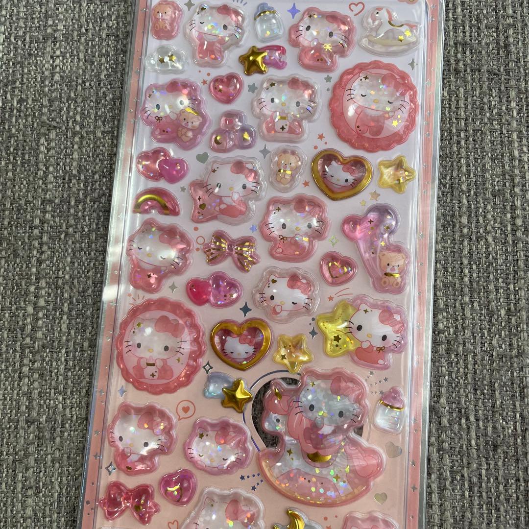 ボンボンドロップシール　きぐるみ　にーはお　にゆこん　しずくちゃん　キティ