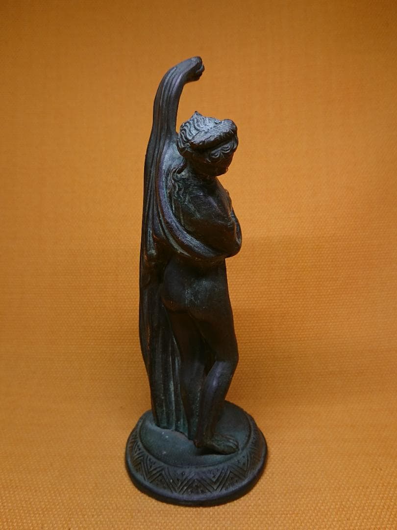 人形　女神　ブロンズ像　イタリア　置物　インテリア　工芸品　美術品　A1150