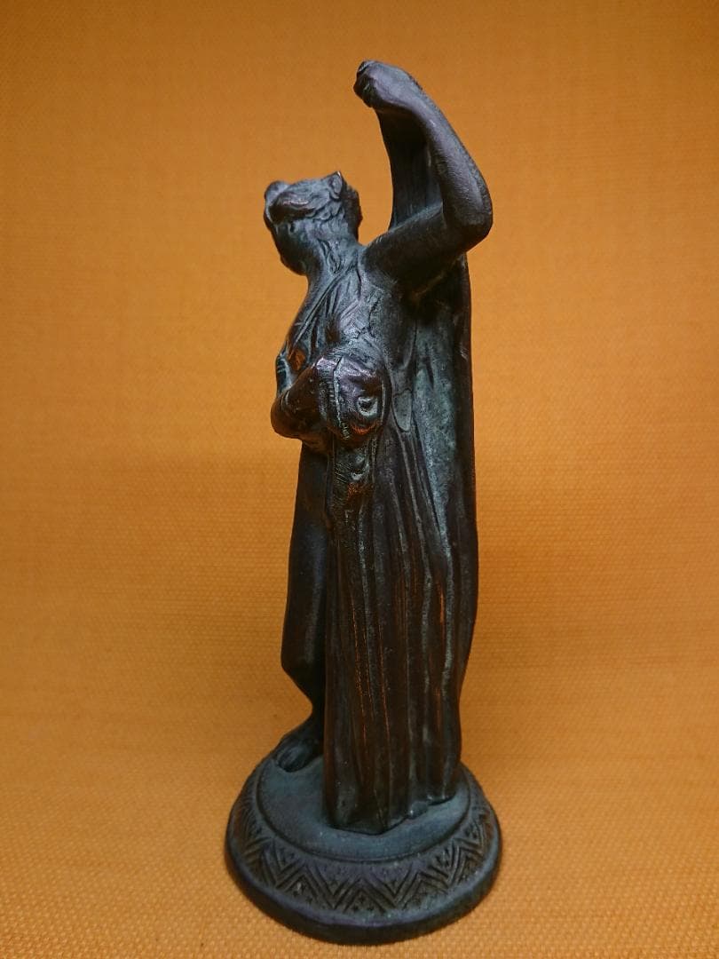 人形　女神　ブロンズ像　イタリア　置物　インテリア　工芸品　美術品　A1150