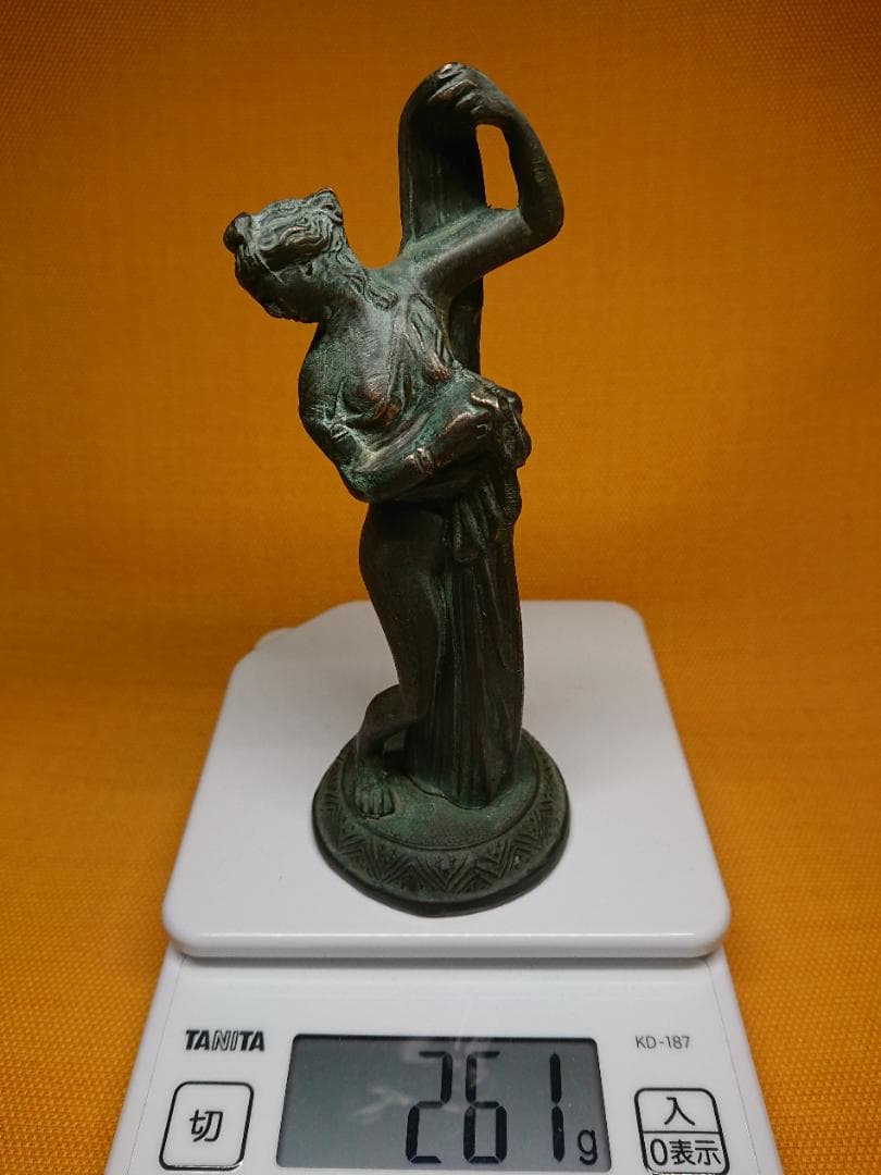 人形　女神　ブロンズ像　イタリア　置物　インテリア　工芸品　美術品　A1150