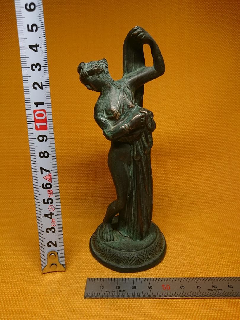 人形　女神　ブロンズ像　イタリア　置物　インテリア　工芸品　美術品　A1150