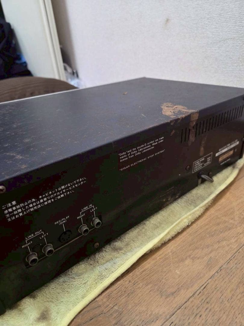 AKAI カセットデッキ シルバー
