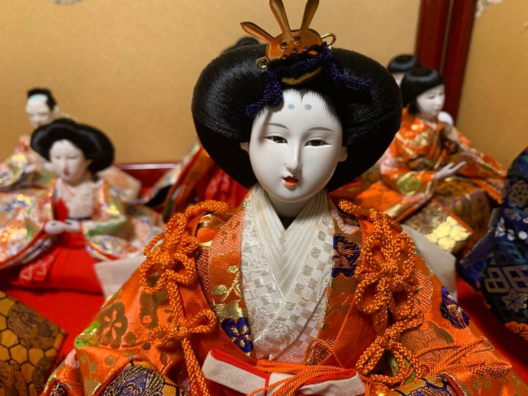 【3/3迄最終価格】本ねり頭　雛人形 15体　雛小道具　雛道具　【未飾り品】