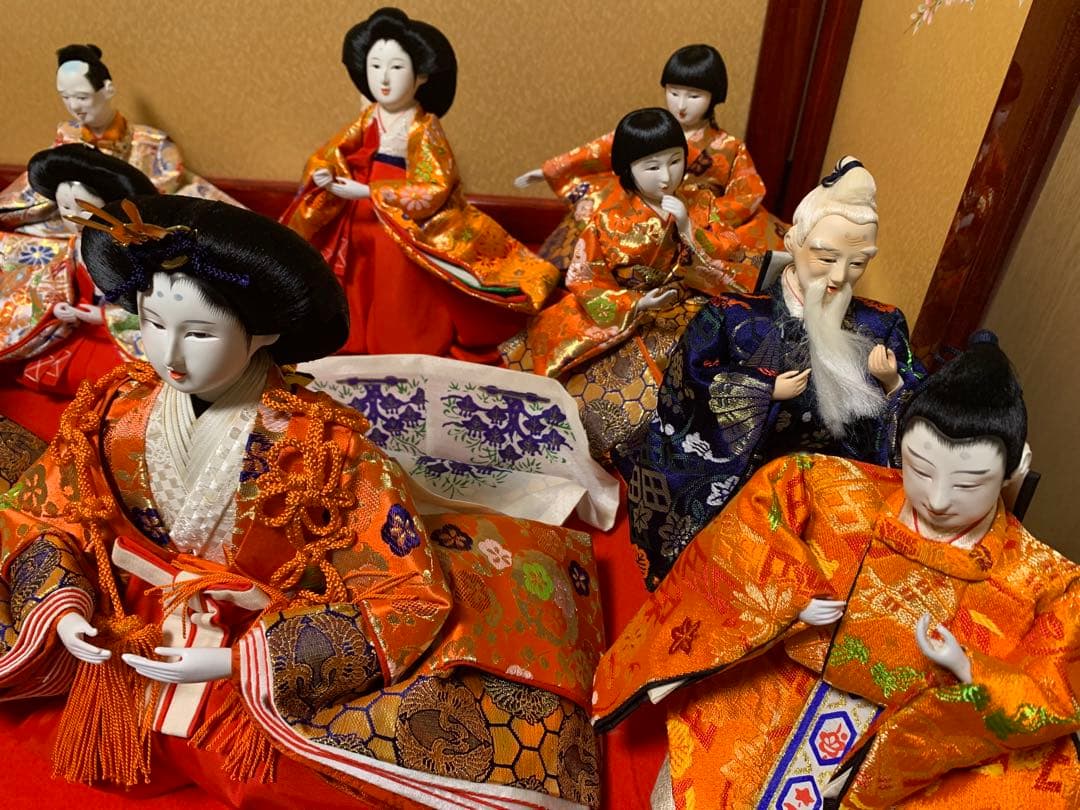 【3/3迄最終価格】本ねり頭　雛人形 15体　雛小道具　雛道具　【未飾り品】