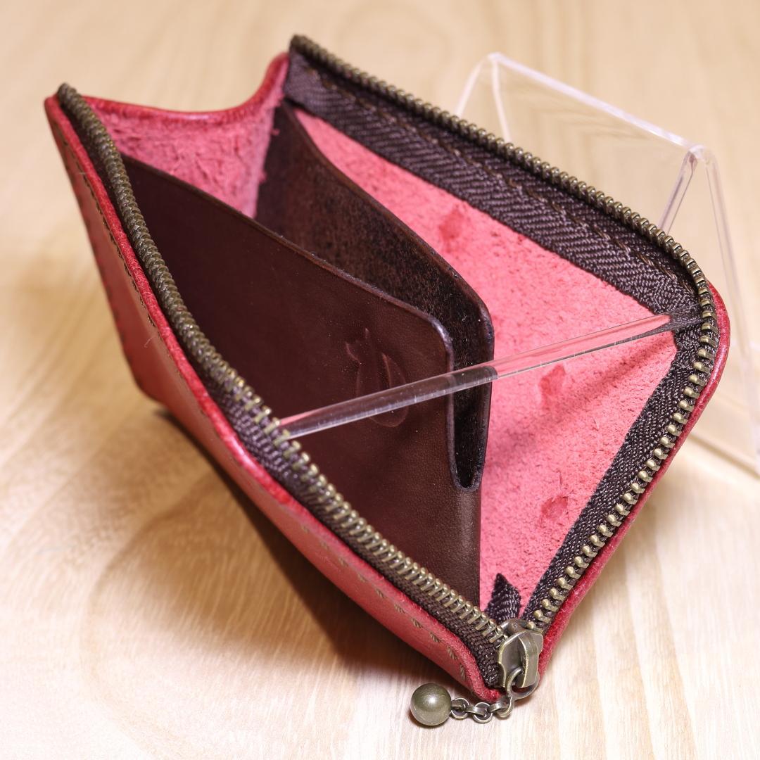 【Pon、まとめ買い】新品　L字ファスナーウォレット　ピンクベージュ