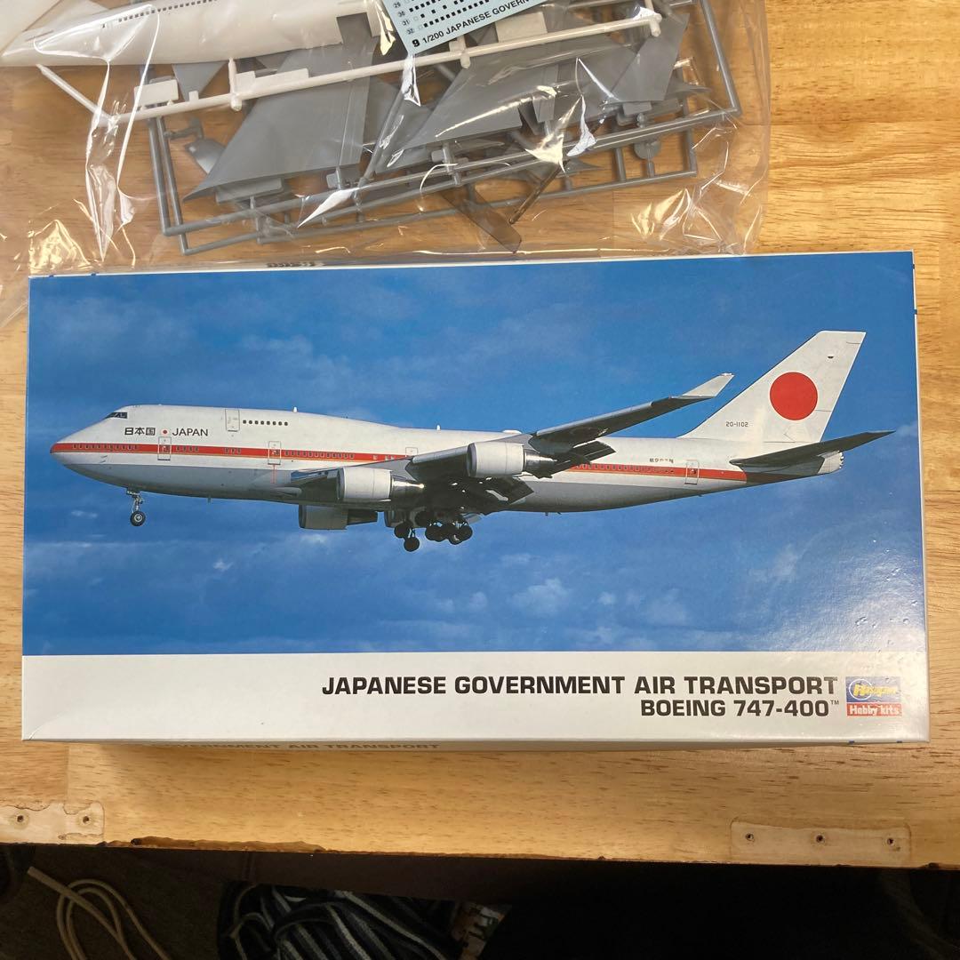 ジ*ー様 値下げ高市内閣ハセガワ　1/200日本政府専用機　ボーイング747-4