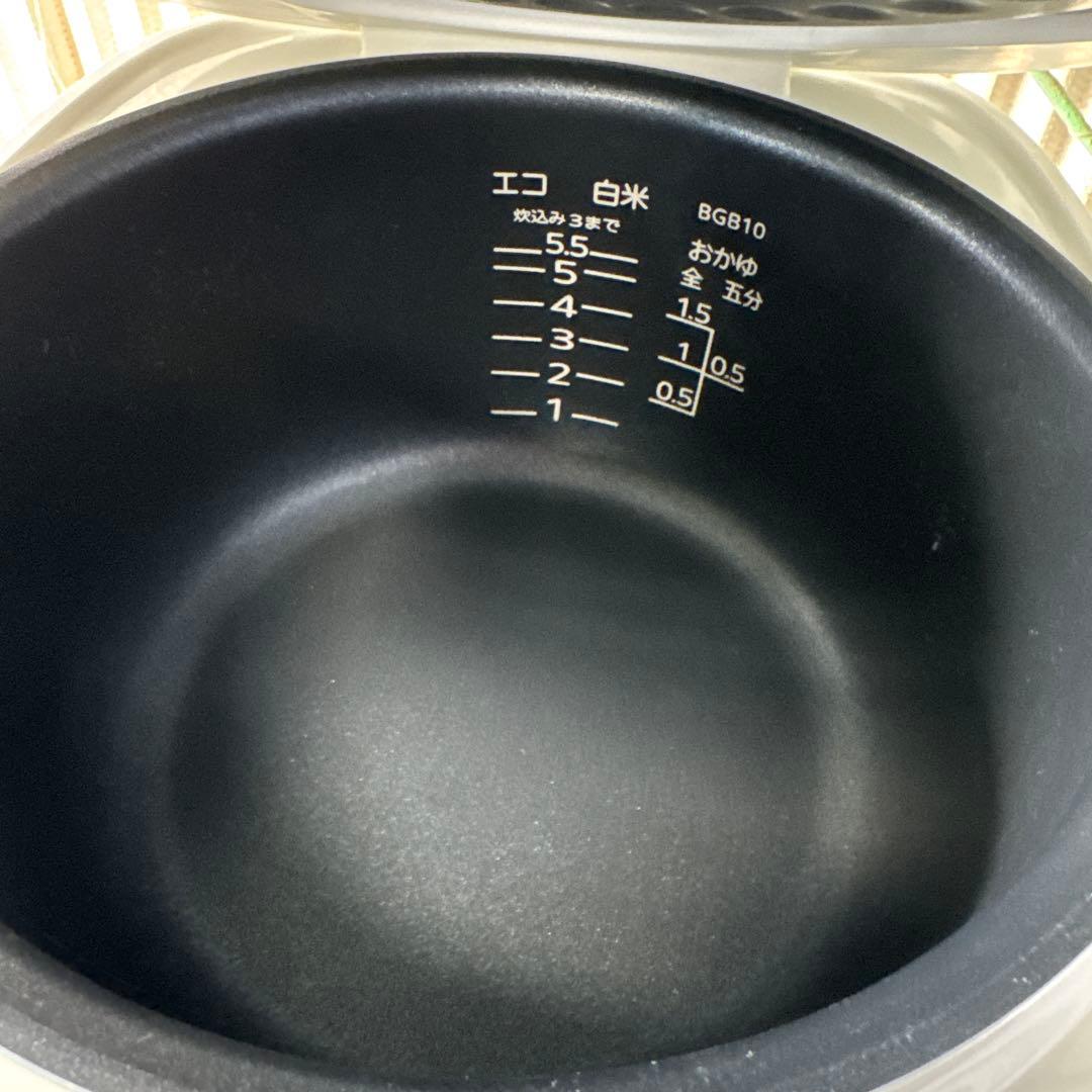 TIGER ホワイト炊飯器 予約機能付き