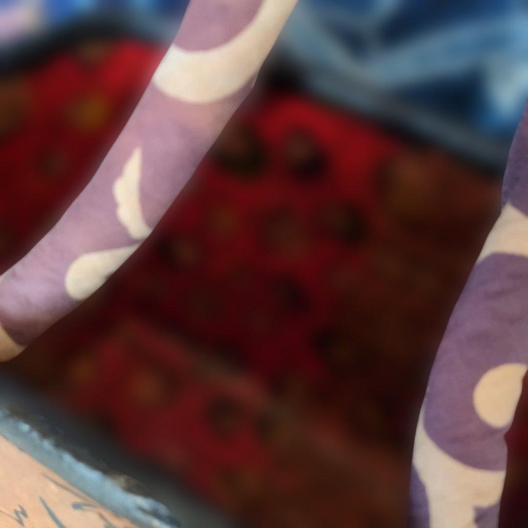 一閑張り かごバッグ 古布 ハンドメイド