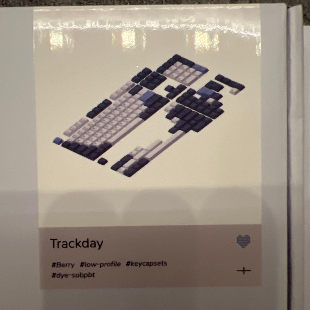 nuphy Berry profile Trackday キーキャップ
