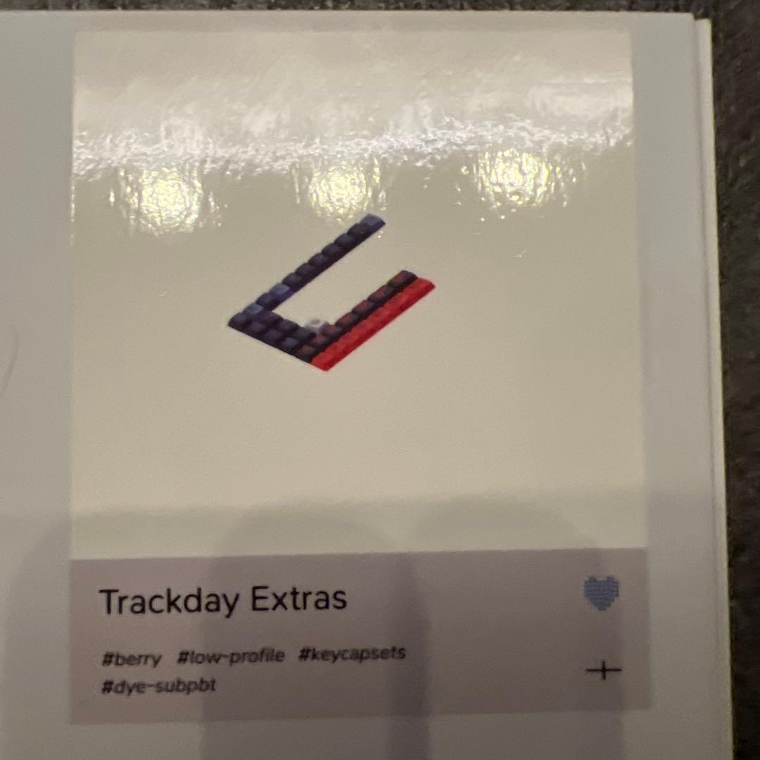 nuphy Berry profile Trackday キーキャップ