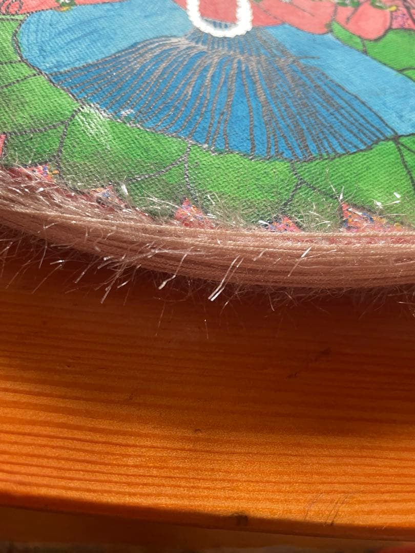 ガネーシャ　30×30円形キャンバス