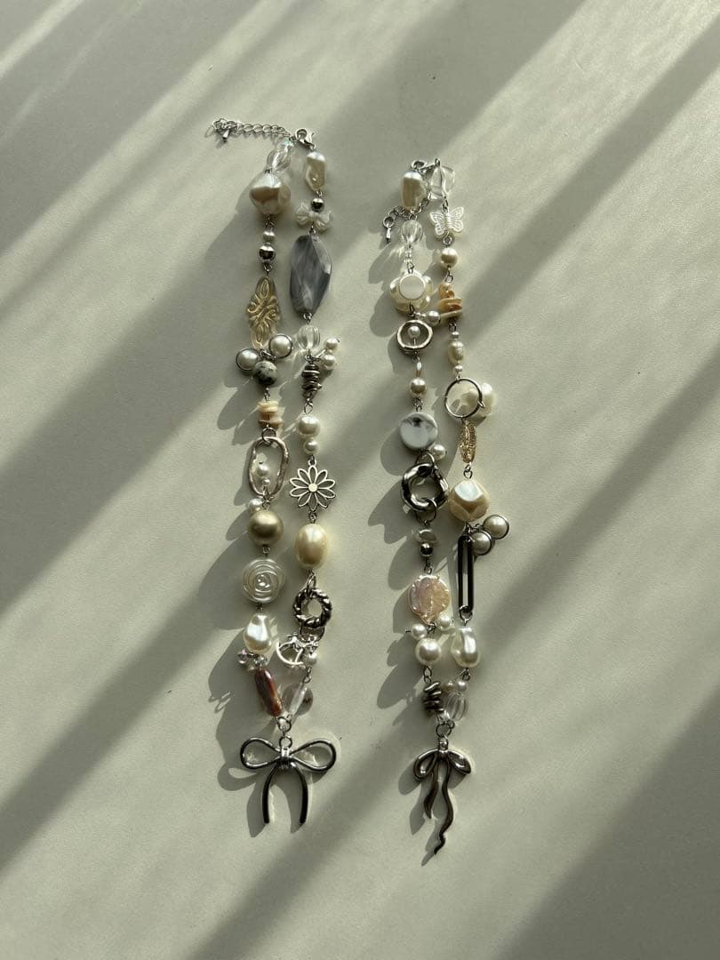 ネックレス・ペンダント No.7 youphoria necklace white big ribbon