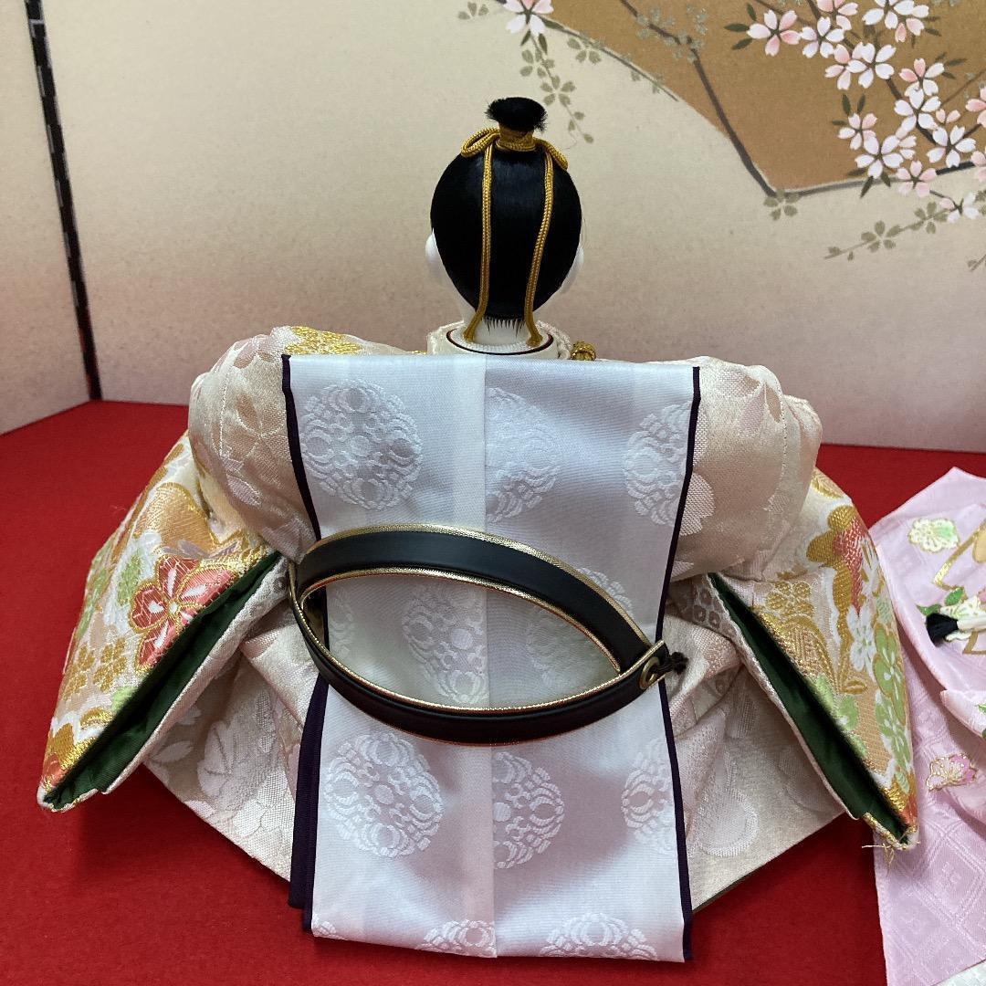 B5−１　豪華な衣裳　十番親王　ひな人形殿と姫　親王飾り　雛人形　雛飾り