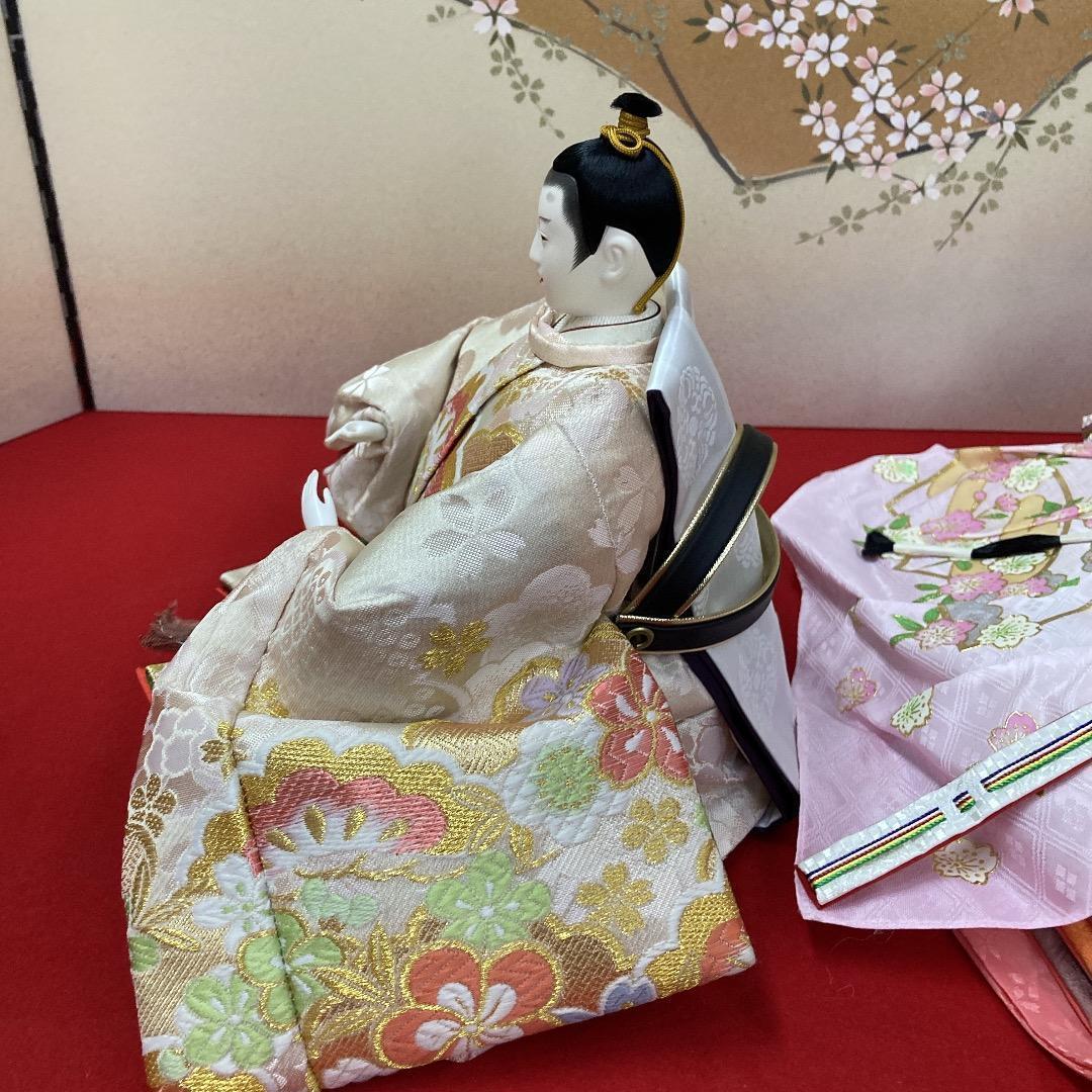B5−１　豪華な衣裳　十番親王　ひな人形殿と姫　親王飾り　雛人形　雛飾り