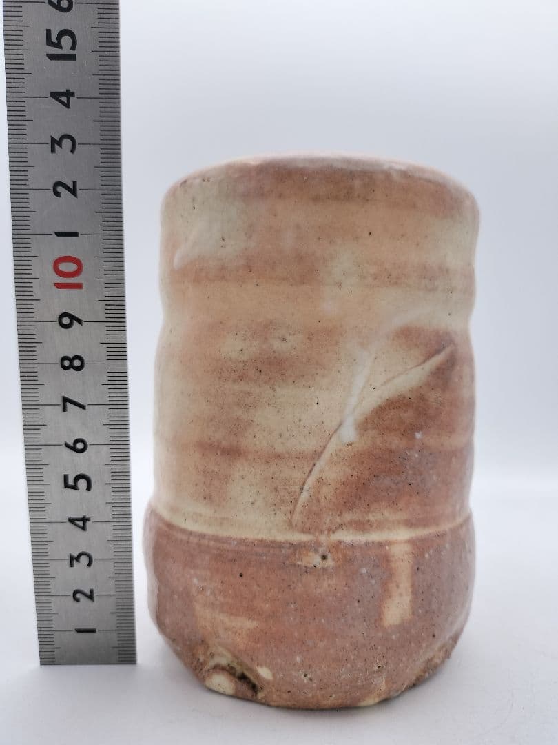 c098 掛花入　萩 旅枕 松龍山 緑栄 木箱 茶道具 古物