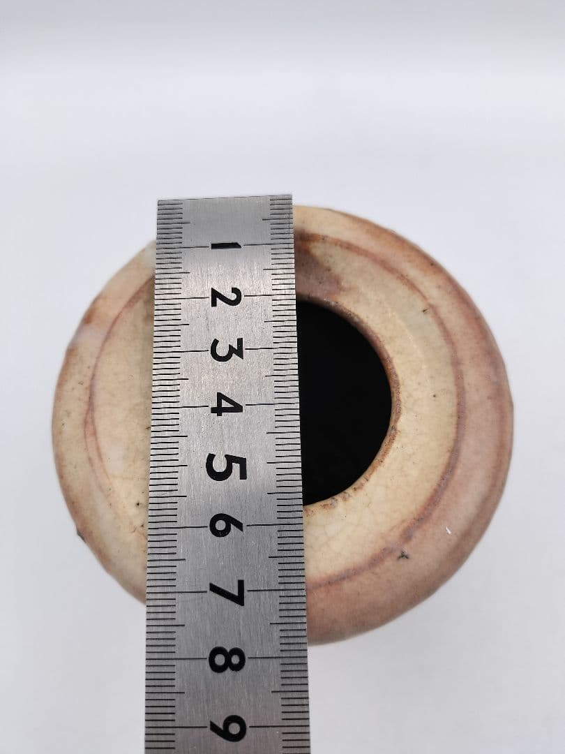 c098 掛花入　萩 旅枕 松龍山 緑栄 木箱 茶道具 古物