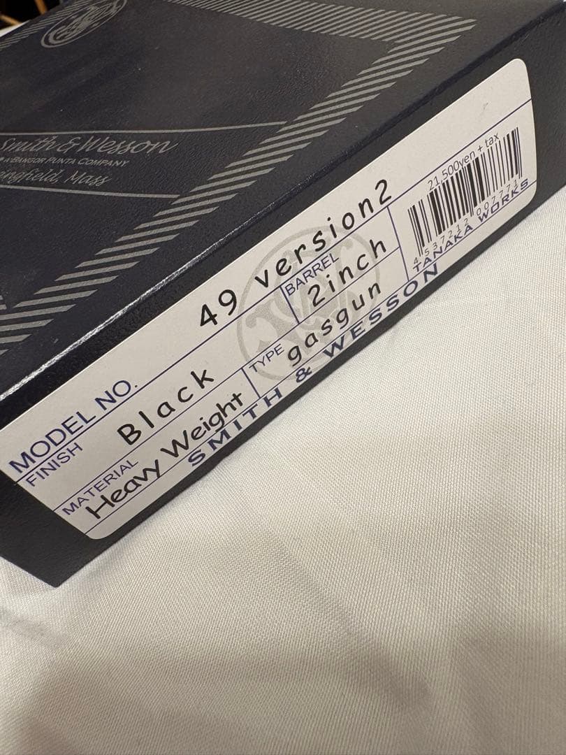 最終値下げ タナカワークス S&W M49 ボディガード2インチ HW ガスガン