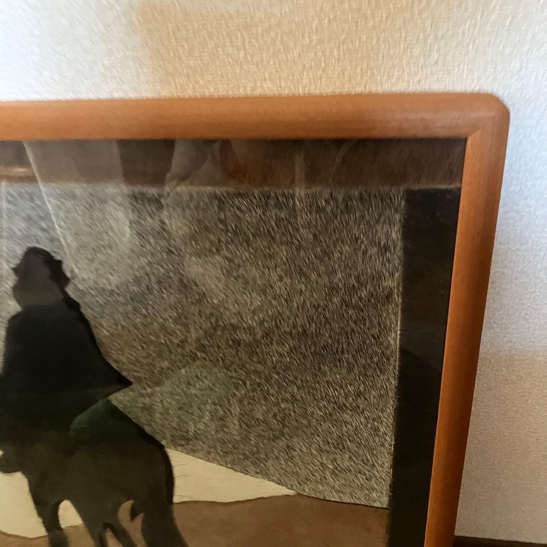 ハラコレザー 馬 パッチワーク 「ヴィンテージ レザーアート 壁掛け」絵画
