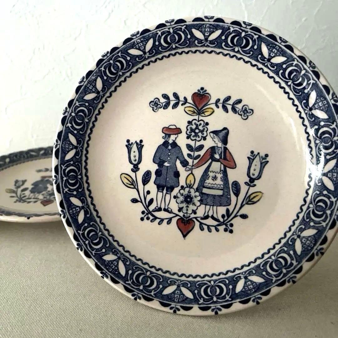 イギリス製ジョンソン・ブラザーズ　丸皿【５枚】未使用　元箱有