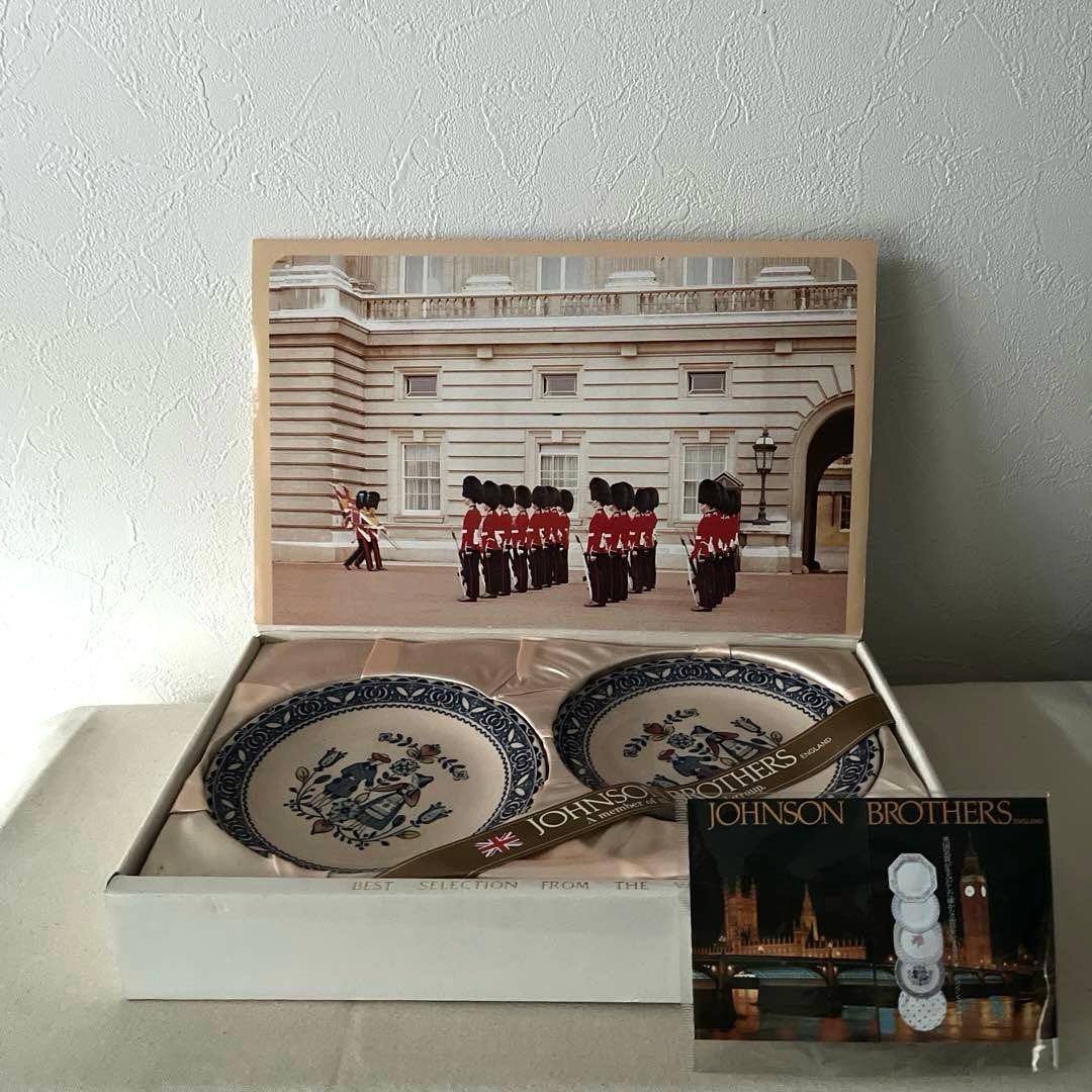イギリス製ジョンソン・ブラザーズ　丸皿【５枚】未使用　元箱有