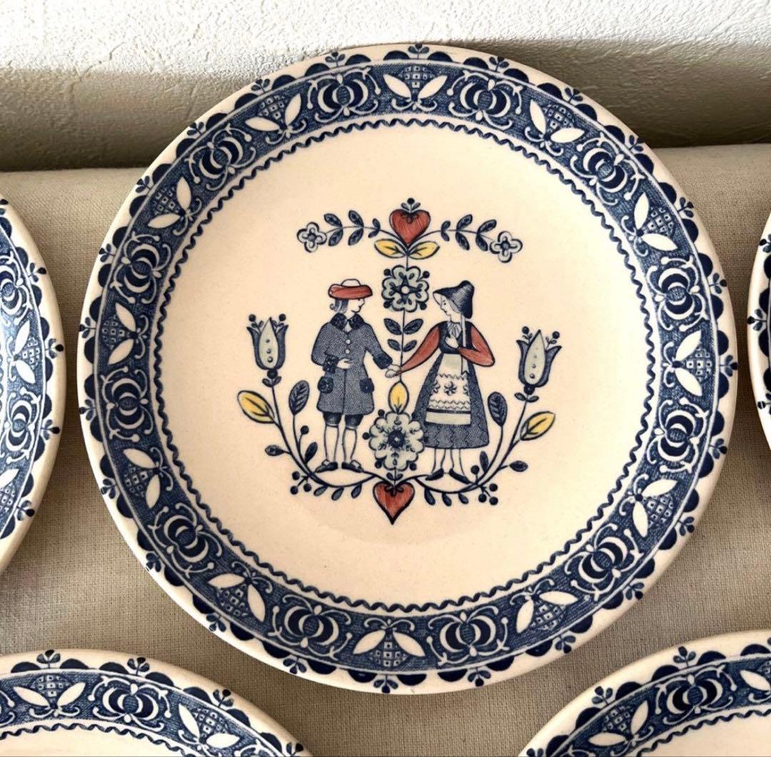 イギリス製ジョンソン・ブラザーズ　丸皿【５枚】未使用　元箱有