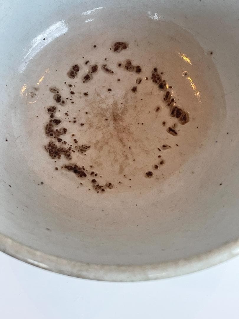 古渡 白磁碗 清代中後期 中国 南方民窯 唐物 茶碗 14.5cm 古陶磁 古玩