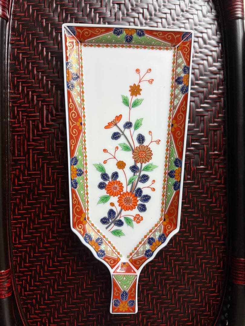 美濃焼✨庫山窯 羽子板皿 銘々皿 金彩 5枚セット