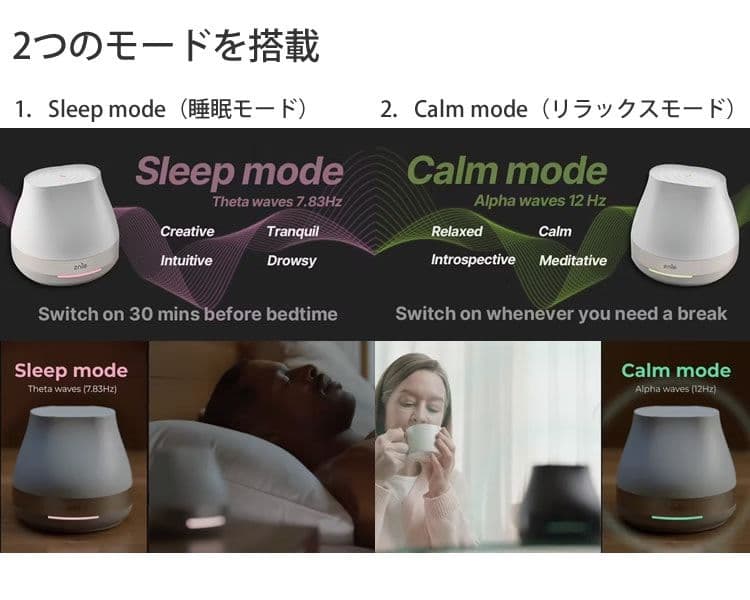 Znie Lite ジーニーライト　スリープテック 睡眠　リラックス　脳波